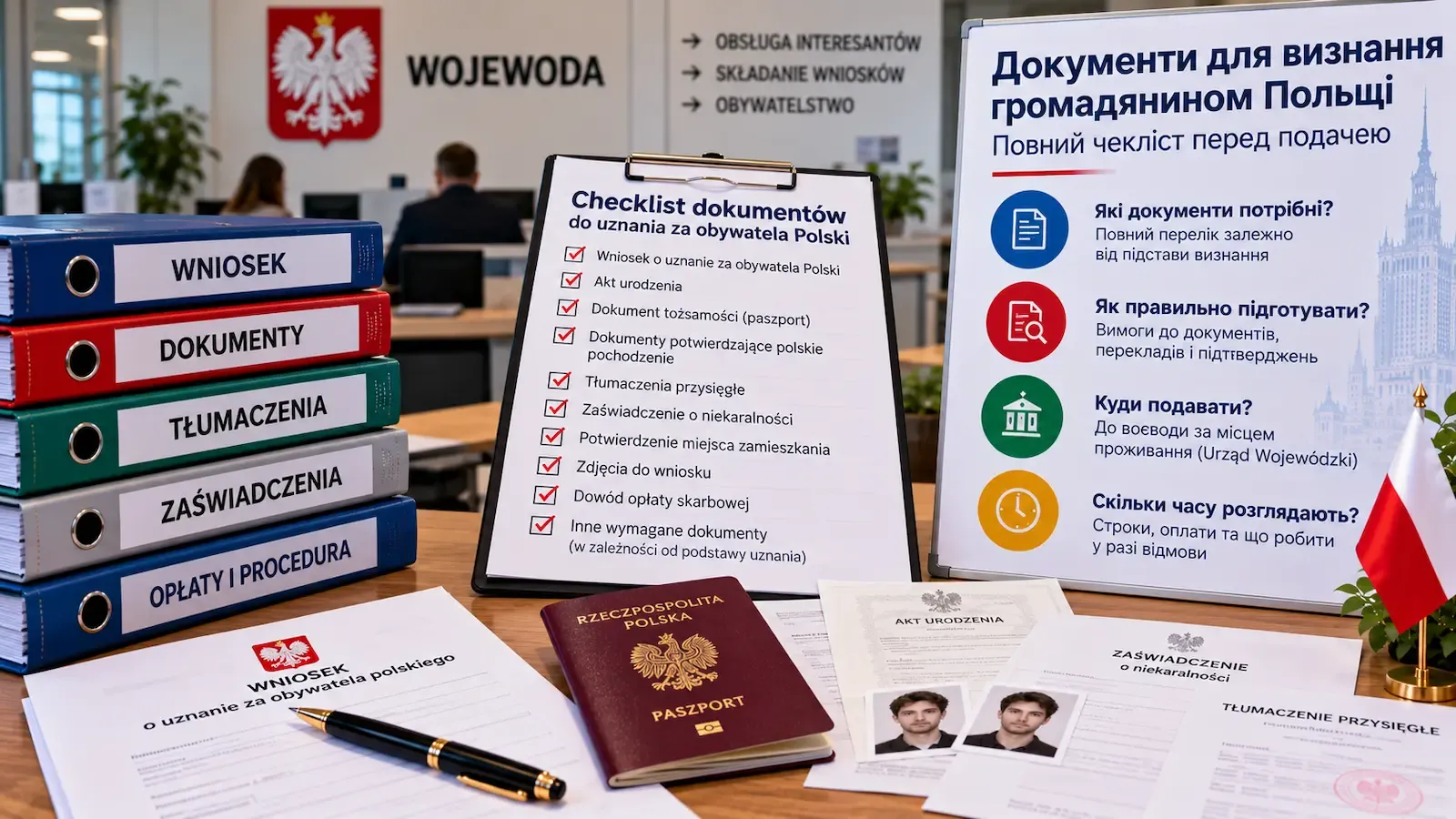 Документи для визнання громадянином Польщі