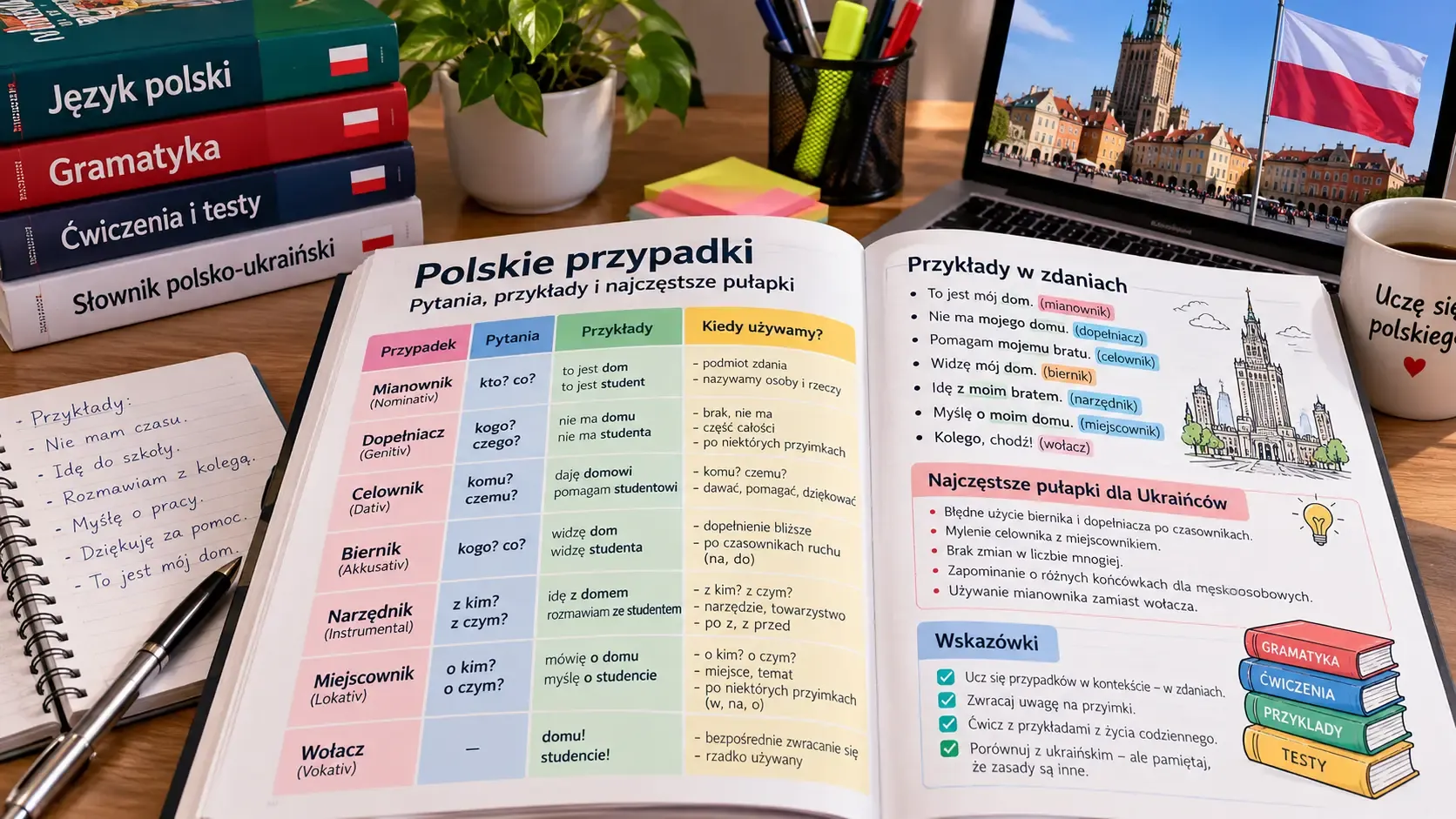 Шпаргалка з польських відмінків