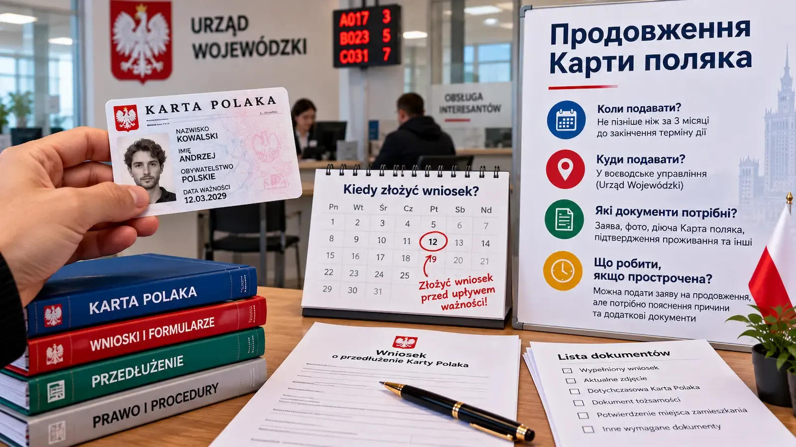 Заміна документа Карти поляка